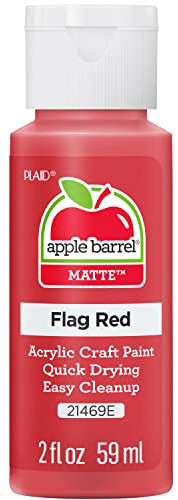 Plaid:Craft Acrylic Paint, Flag Red, 59.1 ml (Pack of 1)