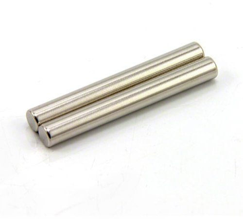 N42 Neodym - Magnet Für Kunst, Handwerk, Modellherstellung - 6mm Durchmesser x 50mm Dick - 1,6kg Ziehen - Pack von 2