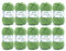 Gründl Wolle Filzwolle uni - Dicke Wolle zum Filzen in der Waschmaschine - Strickgarn zum Filzen - Weich und hautfreundlich - 100 % Schurwolle - 10 Knäuel 50 g /50 m -Nadelstärke 8 -9 - Grasgrün