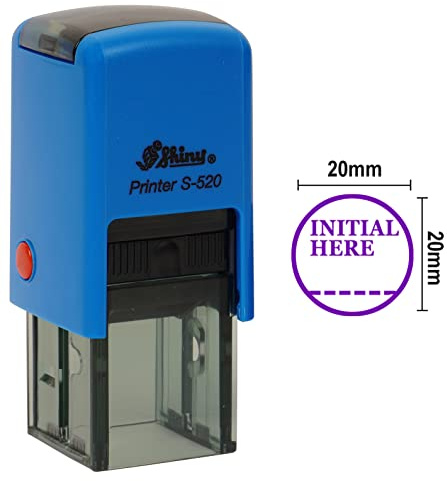 INITIAL Runde Selbstfarber Buro Stationar Stempel Personalisierte Benutzerdefinierte Shiny 20mm Stempel