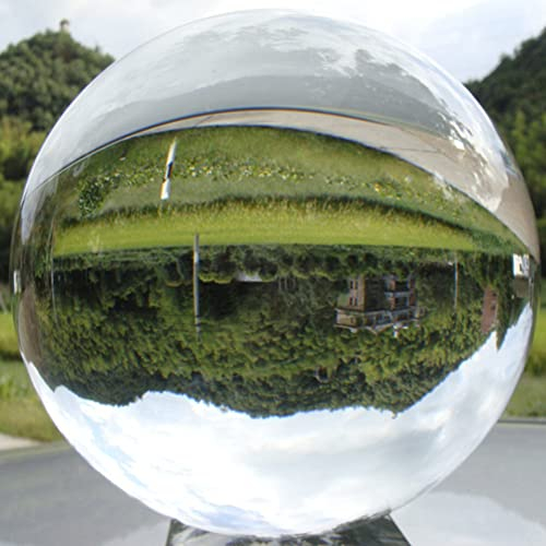 WINOMO Kristallkugel Glaskugel Klar für Feng Shui Fotografie Meditation Hochzeit Haus Büro Dekoration 3cm (Transparent Weiß)