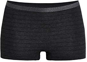 Conta Thermo Panty, bequemer Hipster mit natürlicher Baumwolle, wärmeisolierende Thermounterwäsche, Damenbekleidung, Schwarz Geringelt, Größe: 36/XS