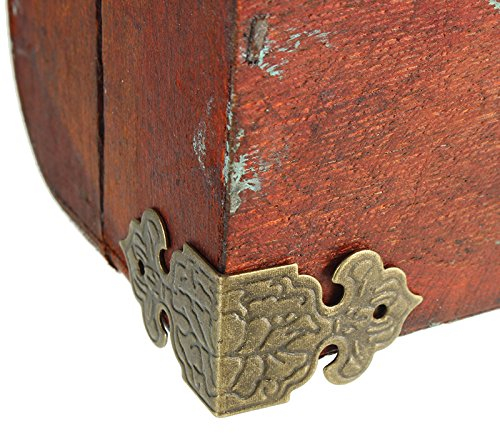 TuToy 12st Eck-Halterung Schutz Armaturen für Holz Möbel Box Füße Dekoration
