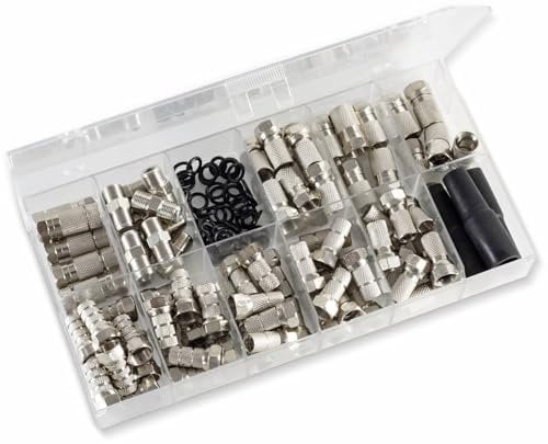 Sortimentskasten F-Stecker, 138-teilig