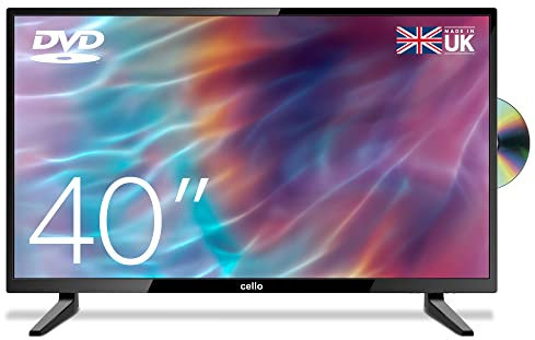 Cello ZF0204 40” inch Full HD LED TV with Built-in DVD player and Freeview HD Built in Satellite receiver 3 X HDMI and USB 2.0 to record Live TV Made in the UK