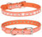 haoyueer Hundehalsband aus Veloursleder, glitzernd, elegant, 1 Reihe, glitzernd, Strasssteine, Größe M, Orange