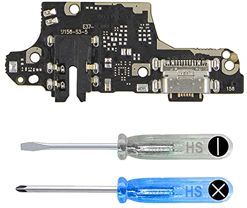 MMOBIEL Conector de Carga Compatible con Xiaomi Poco X3 NFC 2020 - Puerto de Carga - Dock Connector USB C - Audio Jack/Micrófono/Antena Repuesto - Incl Destornilladores