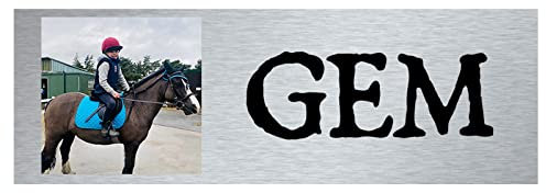Personalised Stable Door Sign, Horse/Pony Name Plate Plaque Metal Sign Nameplate