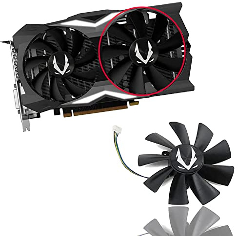 Dotodo 87MM GA92S2H DC12V 0.35A 100MM GAA8S2U 0.45A 4Pin Graphics fan for ZOTAC GAMING GeForce RTX2070 RTX 2070 OC Mini Video Card Cooling Fan (Fan-B-100mm)