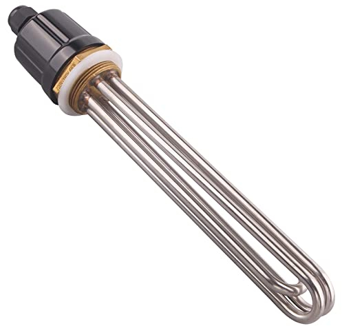 DERNORD 220V 6000W 1-1/2 Zoll Heizelement U-förmiger elektrischer Kochendwassererhitzer BSP Gewindekupferflansch
