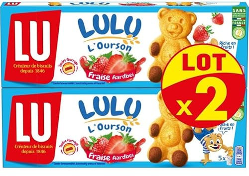 LULU L'OURSON - Fraise Lot X2 300G - le Lot De 4