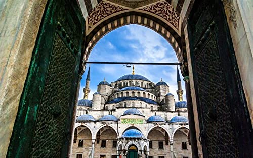 Haeran River Vollbohrer Sultan Ahmed Moschee Istanbul Türkei Diy 5D Diamond Painting By Number Unique Kits Home Wall Decor