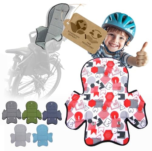 Ersatzbezug kompatibel mit Römer Jockey Kinderfahrradsitz Mod5 | Weiches Ersatzpolster, Sitzbezug, Waschbar bei 30°C (ABC)