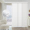 Graywind Customized Manual Panel Track Blinds, Light Filtering Privacy Sliding Panel Blinds Wand Control, Width Up to 389 cm, Sliding Room Dividers for Patio Glass Door Large Window, Jacquard White