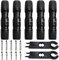 GTIWUNG 5 Pares Solar Panel Cable Conector, Macho/Hembra Conector Impermeable Anillo de Sello Impermeable, Conectores de Cable Panel Solar + 2 × Llaves negra