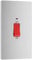BG Electrical Evolve Doppelpoliger rechteckiger Schalter mit LED-Stromanzeige