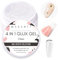 Makartt Solid Builder Nail Gel, 3D Gel Nail Art 4 in 1 Non-sticky for Extension UV Glue for Acrylic Nails Rhinestones 3D Sculpture Hard Gels UV/LED Lamp Required Clear 15ml