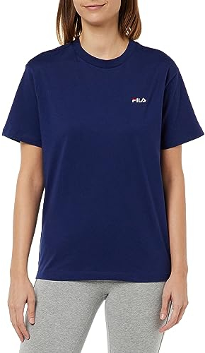FILA Biendorf T-Shirt, Blu Medievale, M Donna