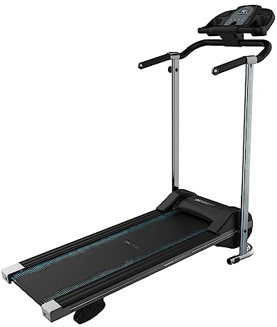 Cecotec Cinta de Andar DrumFit WayHome 800 Prometeo. 550 W, 1-10 Km/h, 12 Programas, Superficie 100x40 cm, Plegado Vertical, Inclinación 3 Niveles, Pantalla, Portabotella