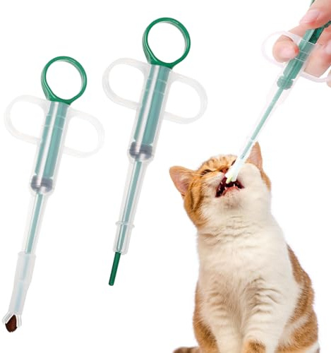 2PCS Cat Pill Popper Soft Tip Cat Tablet Dispenser for Small Pets