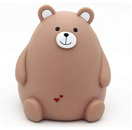 Sparschwein Spardose Sparbüchse Niedliches Bären-Sparschwein, Vinyl-Kunststoff-Spardose, Bärenform, Sparschwein, Heimdekoration Spardosen Sparbüchsen (Blue : A, Size : 7.8 * 6.6in)
