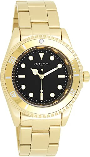 Oozoo Timepieces Damen Uhr| Armbanduhr Damen mit Edelstahlarmband | Hochwertige Uhr für Frauen| Edle Analog Damenuhr in rund