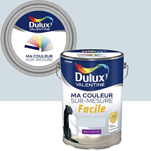 Ma Couleur Sur-mesure par Dulux Valentine – Peinture Intérieure Murs, Plafonds, Boiseries - Facile à appliquer - Velours BLEU CELESTE 5 L