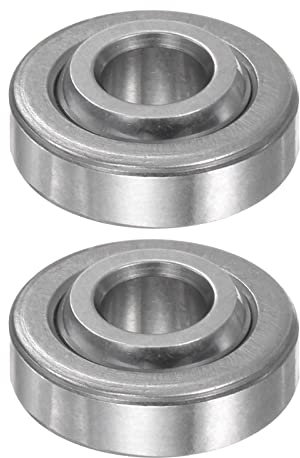 sourcing map 2Stk GE5C Sphärisch Schlicht Lager 5mmx14mmx6mm Versiegelt Sphärisch Radiales Kugellager