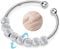 YUGDRUZY Anxiety Ring Silber 925 Damen Verstellbar Anti-Stress Spinner Fidget Ring Angst Skill Schmuck Geschenke für Frauen