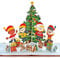 CUTPOPUP Xmas Tree and Children - Joyeux Noël Carte Pop Up, 15x15cm, Carte Noel 3D, Nouvel An, Carte de Voeux de Vacances (Arbre de Noël et Enfants)