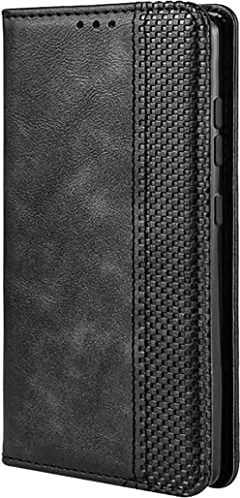TEYYOS Housse Folio en Cuir pour Ulefone Note 16 Pro Coque, Premium PU/TPU Flip Étui Portefeuille avec Fentes pour Cartes, Pochette Protector Etui Case Cover - Noir
