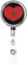 Love Morocco Drapeau Marocain Coeur Porte-badge en métal résistant, porte-badge rétractable avec clip de ceinture pour porte-cartes nominatives Employé Enseignant 1
