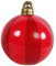 Mojawo XXL Weihnachtskugel Aufblasbare Christbaumkugel Kugel Weihnachten Weihnachtsdekoration Outdoor Ø60cm, Farben:Rot