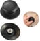 CABLEPELADO Pomo Tapa Olla, Manija para Tapa de Olla, Asa para Tapa de Olla, Mango de Tapa de Olla, Perilla para Tapa de Olla, Incluye Tornillo para instalación, Diámetro: 6.2 cm, Negro