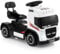 GYMAX Kids Ride on Car, 6V Battery Powered Toy Car with Height Adjustable Seat, Music, Lights, Horn Sound, Forward & Backward, Children Electric Truck for Boys Girls (White)