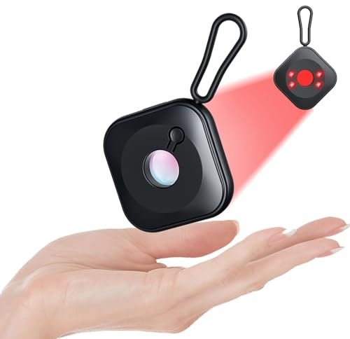 DAOUZL Camera Detector, Mini Kamera Detektoren, Versteckte Kamera Finder Detektor, Kamera Detektionsgerät, Lange Bereitschaft, für die Privatsphäre in Hotels, Mietshäusern, Umkleideräumen (Schwarz)