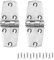 Robuste Scharniere für Bootsluken, Edelstahl, 102 x 38 mm, massives 316 Edelstahl, Türscharniere mit Schrauben (2 Stück)