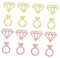 GREENADSCAPE 2 Konfetti werfen spaß evengers valentienstag ballongas valentinesday Roségoldener Stift Diamantring Konfetti Ring aus Roségold Goldrand Verlobungsstütze Konfetti aus Glitzerpapier