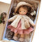 Hperu Puppen für Kleinkinder, Stoffpuppe mit Geschenkbox 11x2x5 Ragdoll mit Hut, Tasche, Schuhen und mehr Dekoration für Babys & Kleinkinder ideale Weihnachtsgeburtstag Geschenke