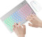 Souris Sans Fil Rétro-éclairé - PC Combo De Souris, 7 Clavier LED De Couleur 2 Modes Lumineux | Clavier D'ordinateur Portable Mince Pour Le Bureau, L'école, Les Affaires, Les Jeux, Le Divertissement D