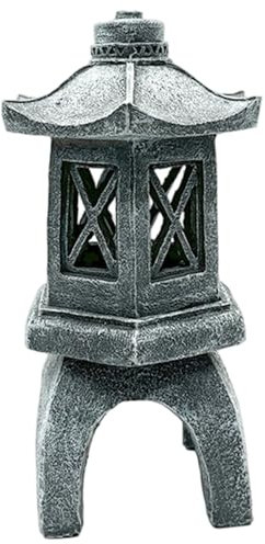 Lanterne en pierre japonaise, statues de pagode japonaise, lanterne de pagode solaire étanche, 3, 9x3, 9x9, 5 pouces pierre décorative pour balcon pelouse jardin, patio, porche