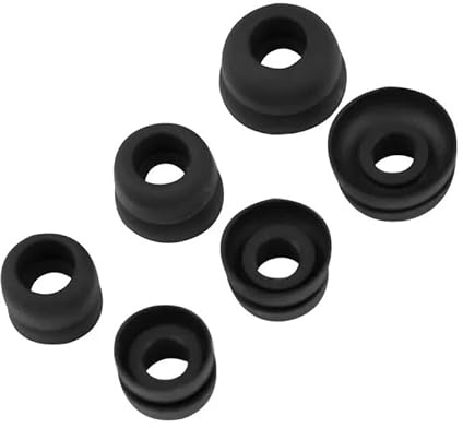 3 Paar | Ersatz Ohrstöpsel Silikon kompatibel mit Ohrhörern Sennheiser IE80/IE8/IE60, JBL Project Rock/UA Flash X | Doppelter Flansch | rutschfest | S/M/L 3 Verschiedene Größen