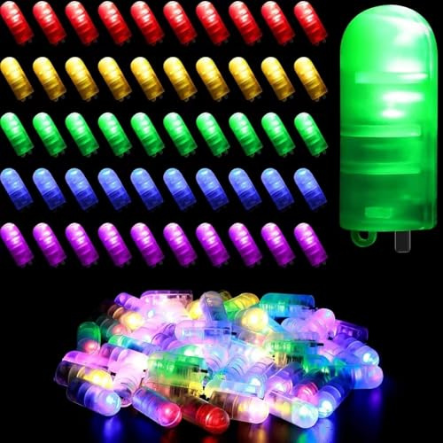 ALEGRE® LED Ballons Lichter mit Haken, 30 Stk Mini Led Lichter Lampions, Bunte Lede Ballonlichter Lichtkugel, Mini Lede Licht Laterne für Papierlaternen, Weihnachten, Halloween, Geburtstag Party Deko