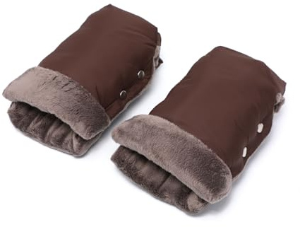 1 par de manguitos de invierno para cochecito de bebé, calentador de manos, carrito, guantes, accesorios, manguito impermeable para bicicleta y remolque