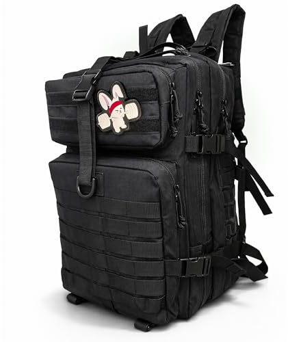 OZABRA Mochila Tactica 45L con Parche Bordado Incluido y Sistema MOLLE – Mochila Crossfit Mujer y Hombre Diseño Cómodo y Resistente para Entrenamientos Intensos, Viajes y Aventuras Outdoor