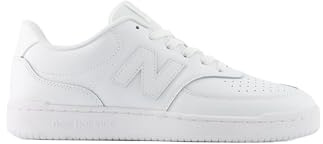 New Balance M08036W Unisex Sneaker Weiß 41,5 EU – Klassischer Retro Lifestyle Schuh mit Leder-Synthetik Obermaterial, robuster Gummisohle und hohem Alltagskomfort