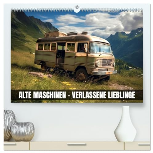 Alte Maschinen - verlassene Lieblinge (hochwertiger Premium Wandkalender 2026 DIN A2 quer), Kunstdruck in Hochglanz: Eine Welt voller Nostalgie und Altmetall (CALVENDO Hobbys)