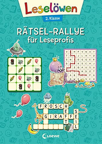 Leselöwen Rätsel-Rallye für Leseprofis - 2. Klasse (Türkis): Rätselbuch zum Lesenlernen für Kinder ab 7 Jahre (Leselöwen Rätselwelt)