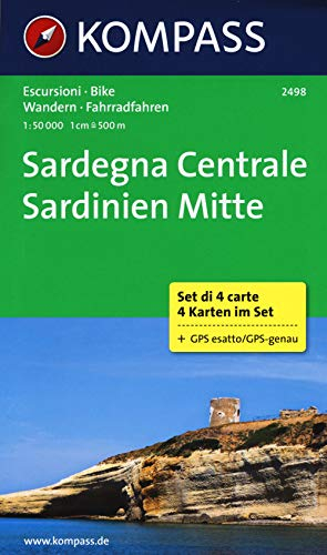 Sardegna Centrale - Sardinien Mitte: Wanderkarten-Set. GPS-genau. 1:50000 (KOMPASS Wanderkarte, Band 2498)