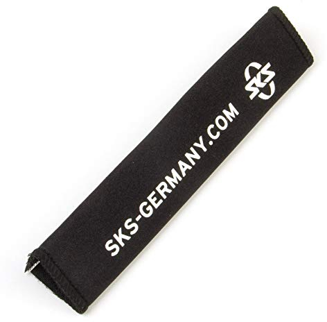 SKS GERMANY KETTENSTREBENSCHUTZ (Fahrradzubehör aus robustem Neopren, mit extra langem Klettverschluss, sicherer Schutz vor Kratzern & Beschädigungen), schwarz